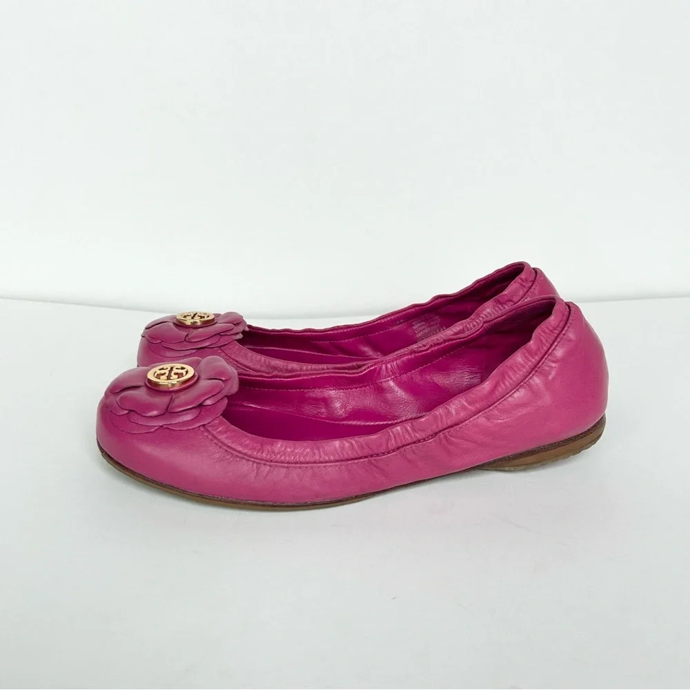 TORY BURCH Shelby Leather Ballet Flats